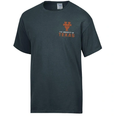 Shop Comfort Wash Charcoal Texas Longhorns Vintage Logo T-shirt
