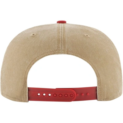 Shop 47 ' Khaki/red Portland Trail Blazers Chilmark Captain Snapback Hat