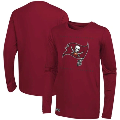 Shop Outerstuff Red Tampa Bay Buccaneers Side Drill Long Sleeve T-shirt