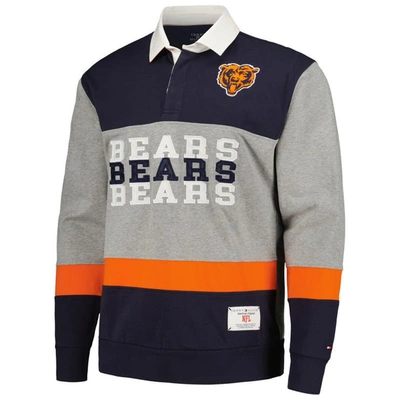 Shop Tommy Hilfiger Navy Chicago Bears Connor Oversized Rugby Long Sleeve Polo