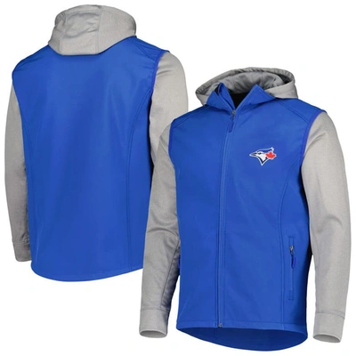 Shop Dunbrooke Royal/heather Gray Toronto Blue Jays Alpha Full-zip Jacket