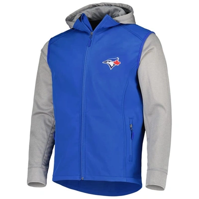 Shop Dunbrooke Royal/heather Gray Toronto Blue Jays Alpha Full-zip Jacket