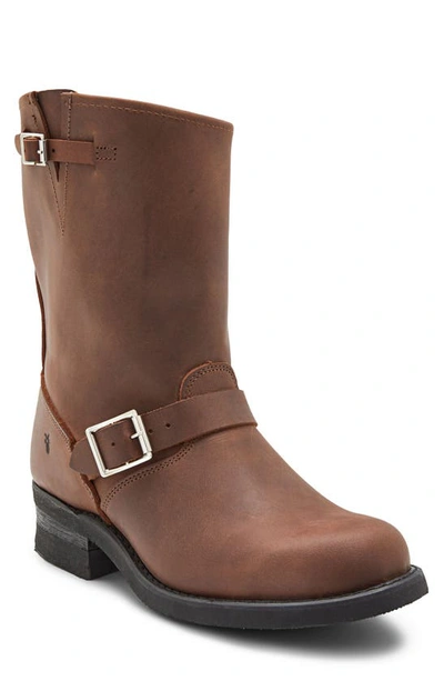 Shop Frye Engineer Biker Boot In Gaucho - Crazy Horse Leather