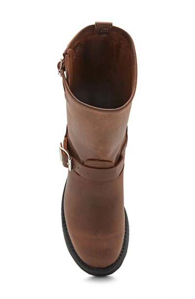 Shop Frye Engineer Biker Boot In Gaucho - Crazy Horse Leather