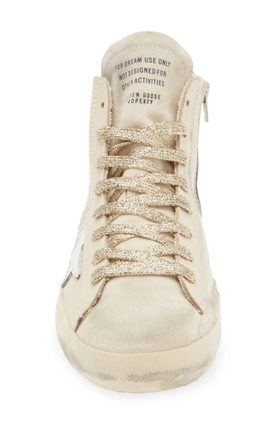 Golden Goose Francy High Top Sneaker In Buttercream