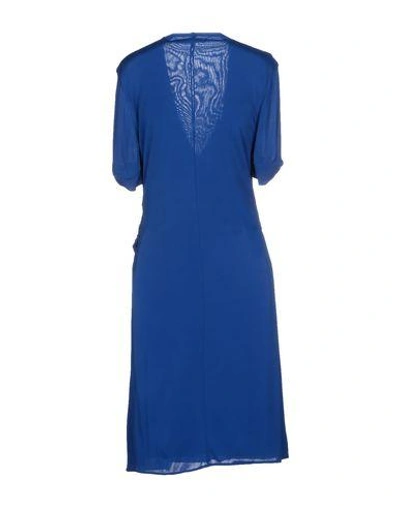 Shop Roberto Cavalli Short Dresses In Blue