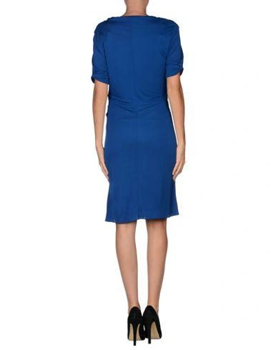 Shop Roberto Cavalli Short Dresses In Blue