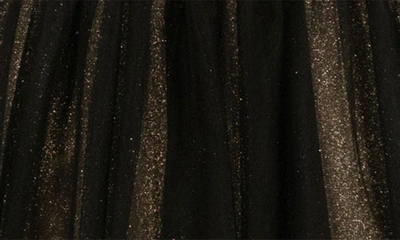 Shop Zunie Kids' Sequin & Glitter Party Dress In Black/ Gold