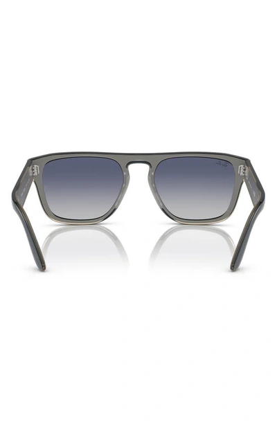 Ray Ban 57mm Gradient Square Sunglasses In Grey Gradient