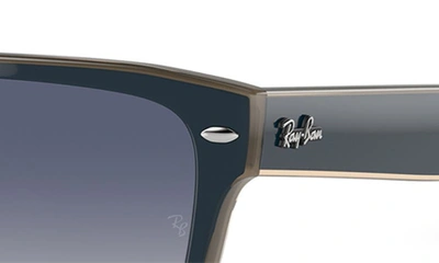 Ray Ban 57mm Gradient Square Sunglasses In Grey Gradient