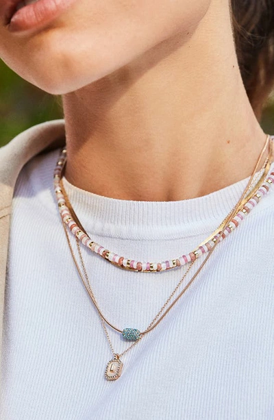 Shop Baublebar Crystal Pendant Necklace In Aquamarine