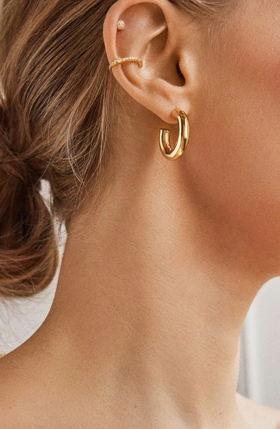 Shop Baublebar Dalilah Small Hoop Earrings In Gold