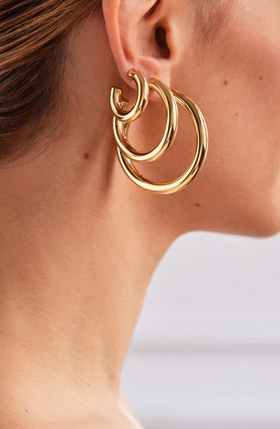 Shop Baublebar Dalilah Small Hoop Earrings In Gold