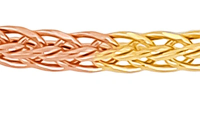 Shop Bony Levy Blg 14k Gold Multicolor Chain Bracelet In 14k White Yellow Rose Gold