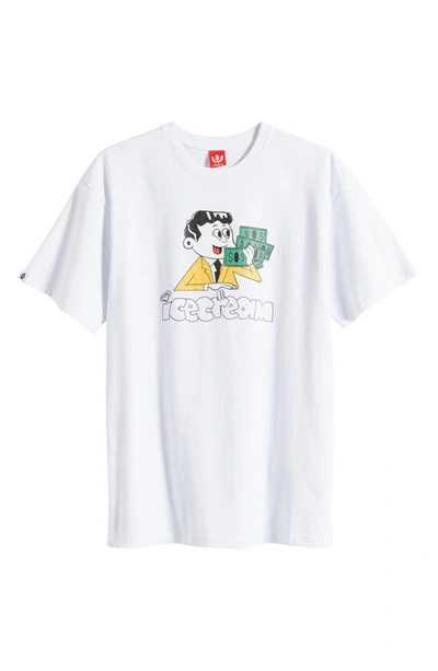 Shop Icecream Wide Eyed Graphic T-shirt In White