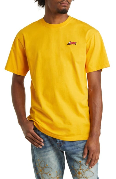 Shop Icecream Basic Chest Logo Cotton T-shirt In Old Gold