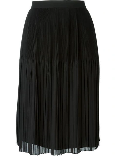 Shop Givenchy Sheer Pleated Skirt