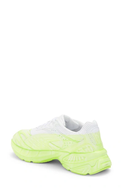 Shop Puma Velophasis Slime Sneaker In  White-pro Green