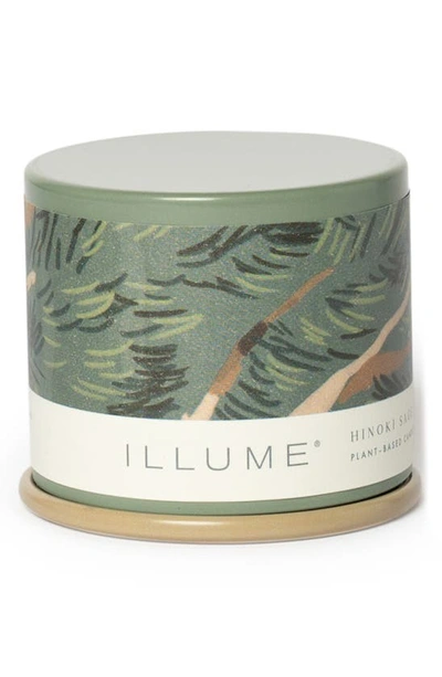 Shop Illume Hinoki Sage Demi Tin Candle In Green