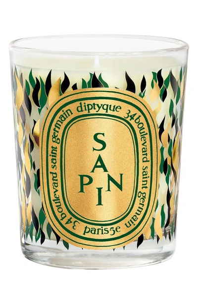 Shop Diptyque Sapin (pine) Scented Candle, 2.4 oz In Le Sapin