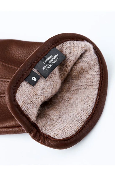 Hestra Andrew Leather Gloves In Chocolate