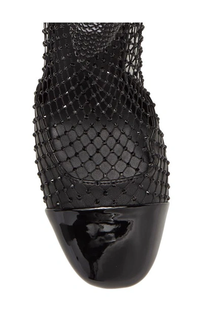 Shop Steve Madden Eleanor Crystal Embellished Bootie In Black
