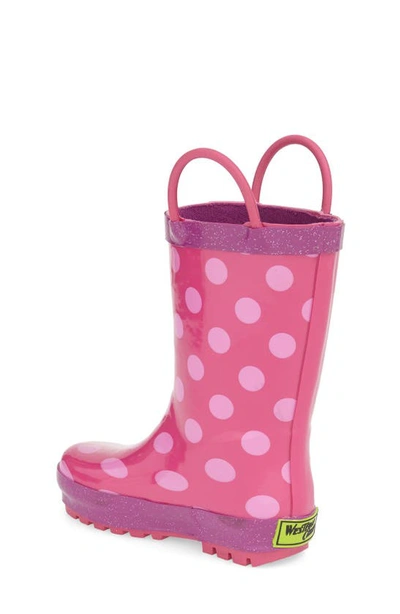 Shop Western Chief Flower Cutie Waterproof Rain Boot In Pink