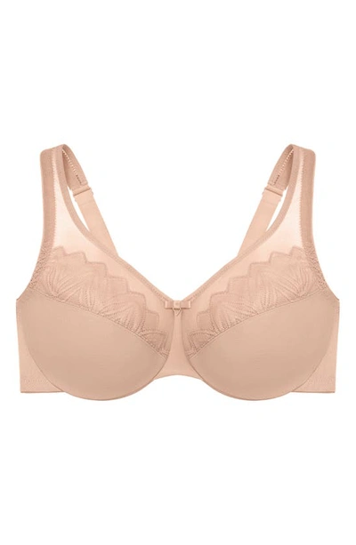 Glamorise Wonderwire Full Coverage Minimizer Bra In Cafe
