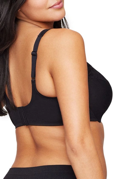 Glamorise Wonderwire Full Coverage Minimizer Bra In Black