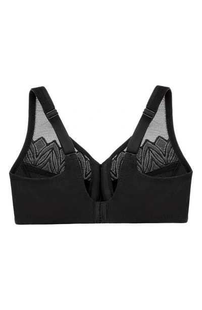 Glamorise Wonderwire Full Coverage Minimizer Bra In Black