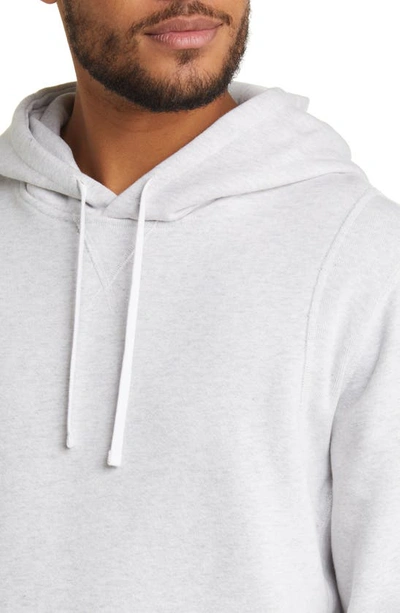 Shop Reigning Champ Midweight Fleece Pullover Hoodie In Heather Grey