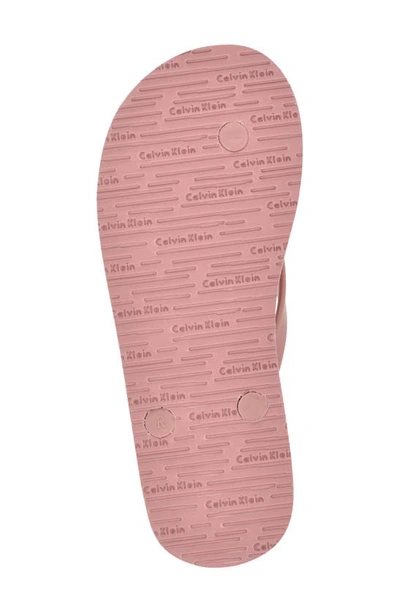 Shop Calvin Klein Salya Flip Flop In Pink