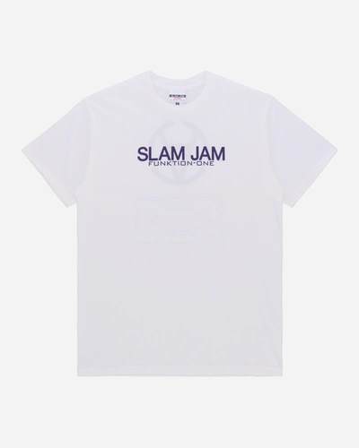 Shop Slam Jam Funktion-one T-shirt In White