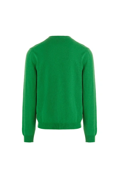 Gucci Logo Embroidery Sweater In Green