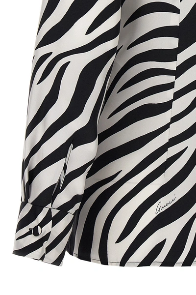 Shop Gucci Women 'zebra' Shirt In Multicolor