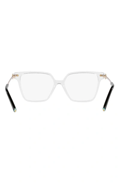Tiffany & Co 54mm Square Optical Glasses In Crystal