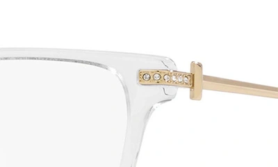 Tiffany & Co 54mm Square Optical Glasses In Crystal