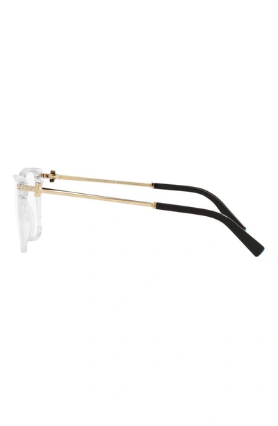 Tiffany & Co 54mm Square Optical Glasses In Crystal