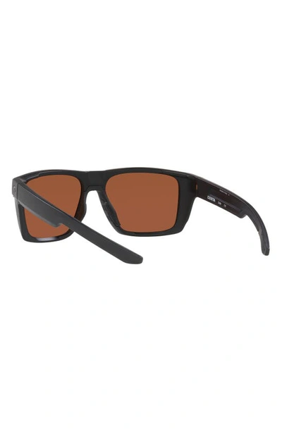 Costa Del Mar Pargo 60mm Mirrored Polarized Square Sunglasses In Green Mirror