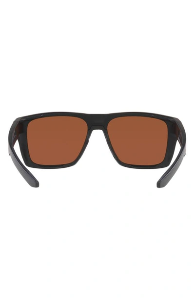 Costa Del Mar Pargo 60mm Mirrored Polarized Square Sunglasses In Green Mirror