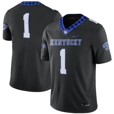 Shop Nike #1 Black Kentucky Wildcats Alternate Game Jersey