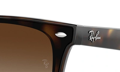 Ray Ban 65mm Gradient Oversize Square Sunglasses In Havana