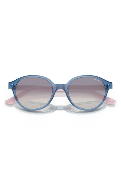 Shop Vogue Kids' 45mm Gradient Oval Sunglasses In Transparent Blue