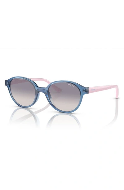 Shop Vogue Kids' 45mm Gradient Oval Sunglasses In Transparent Blue