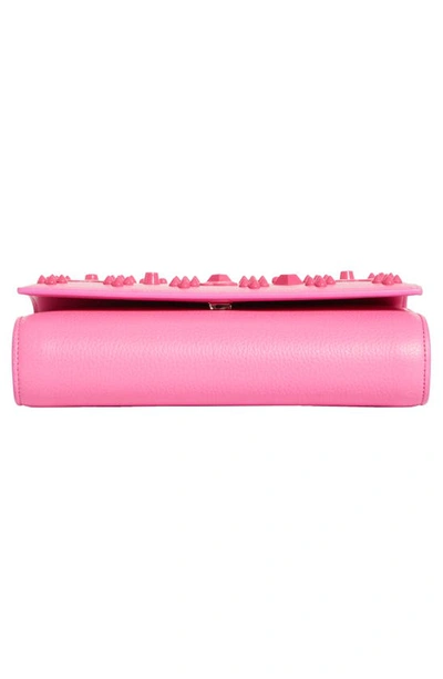 Shop Christian Louboutin Paloma Empire Calfskin Clutch In P895 Glam/ Glam