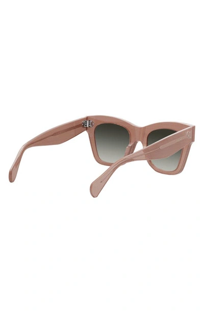 Shop Celine 50mm Gradient Small Cat Eye Sunglasses In Pink / Gradient Brown