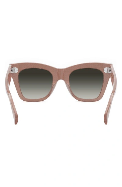 Shop Celine 50mm Gradient Small Cat Eye Sunglasses In Pink / Gradient Brown