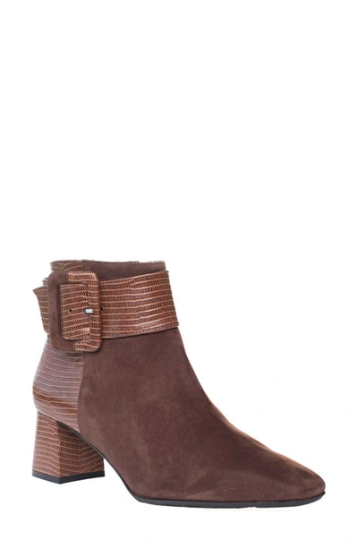 Shop Ron White Lana Weatherproof Buckle Bootie In Chocolate