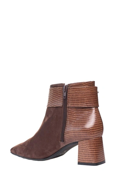 Ron White Lana Buckle Bootie In Chocolate