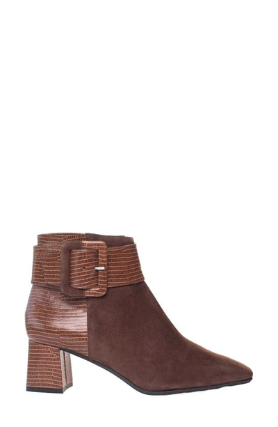 Ron White Lana Buckle Bootie In Chocolate